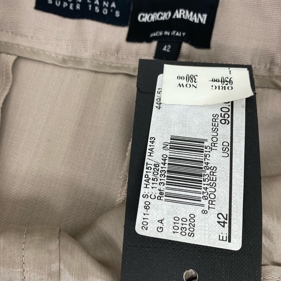 Giorgio Armani wool crepe pants, Trousers - Picture 16 of 16